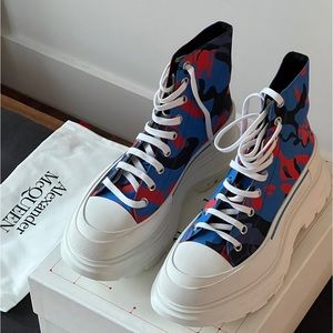 Alexander McQueen Camo Tread Slick High-Top Sneaker (Men)